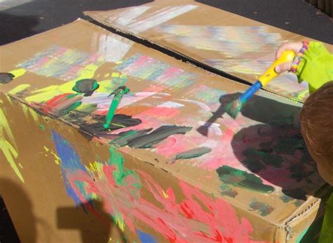 how to paint a metal box|can you paint on cardboard.